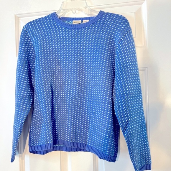 L.L. Bean Sweaters - LL Bean Cotton Blue Sweater